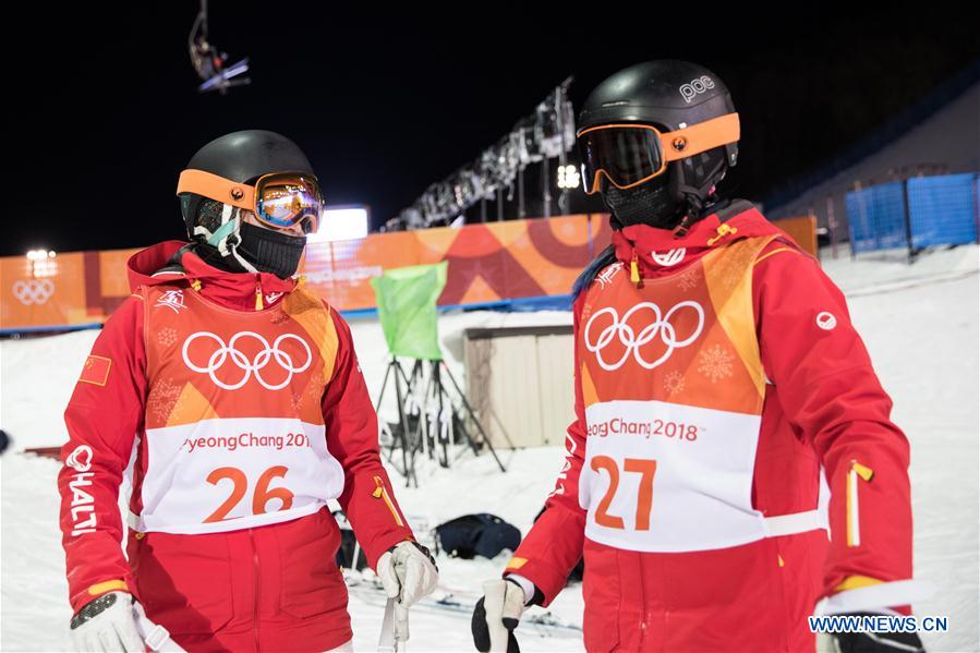 (SP)OLY-SOUTH KOREA-PYEONGCHANG-FREESTYLE SKIING-LADIES' MOGULS-TRAINING