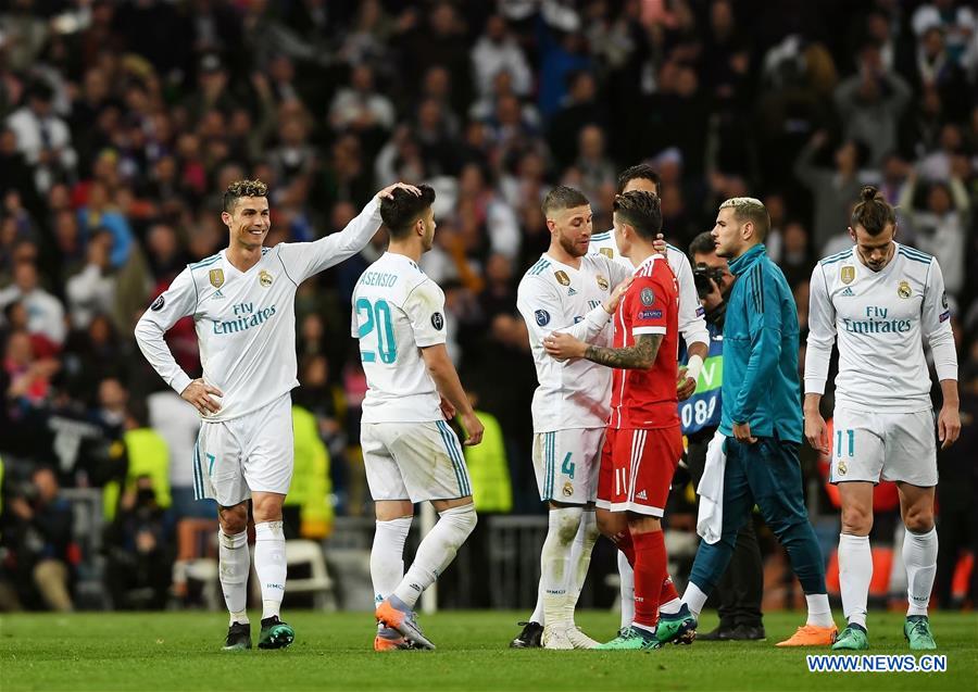 (SP)SPAIN-MADRID-SOCCER-UEFA CHAMPIONS LEAGUE-BAYERN MUNICH VS REAL MADRID