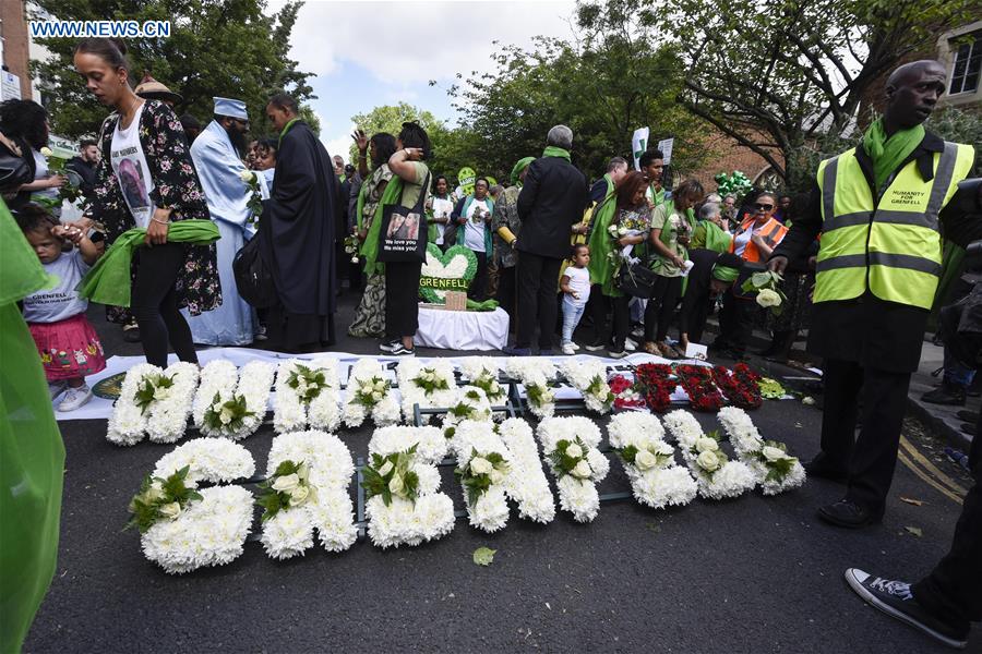 BRITAIN-LONDON-GRENFELL&nbsp;TOWER-FIRE-ONE YEAR ANNIVERSARY