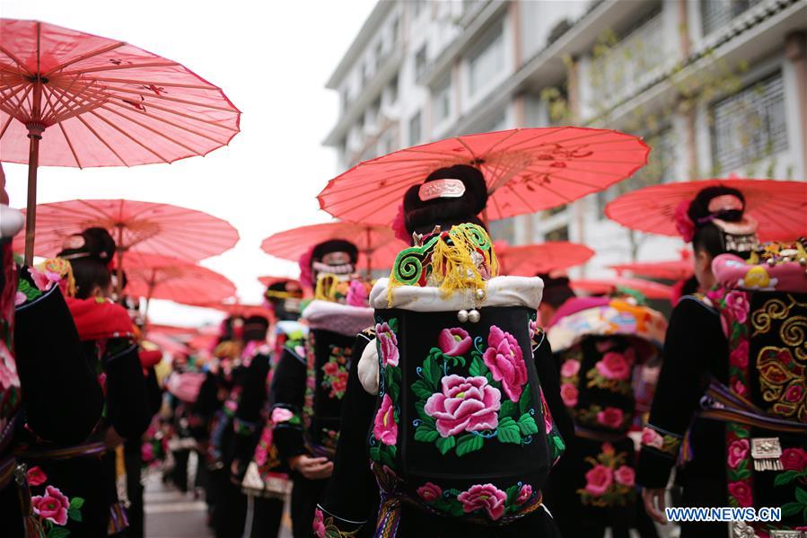 #CHINA-GUIZHOU-MIAO ETHNIC GROUP-NEW YEAR-CELEBRATION (CN)