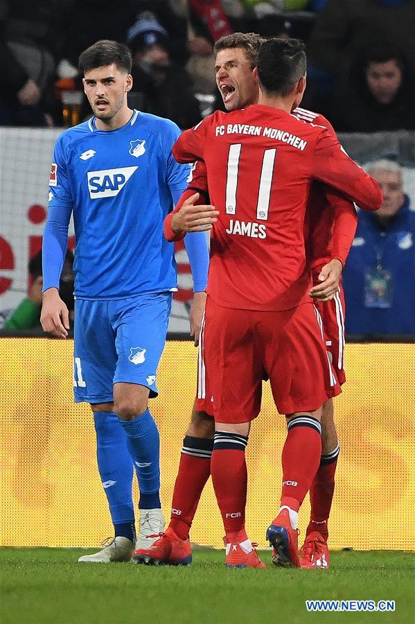 (SP)GERMANY-SINSHEIM-SOCCER-BUNDESLIGA-BAYERN MUNICH VS HOFFENHEIM