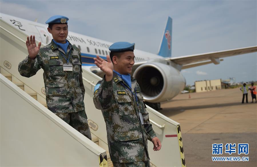 （國際）（2）中國駐南蘇丹維和步兵營受傷戰(zhàn)士姚道祥、吳樂重返戰(zhàn)位