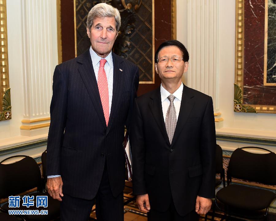 (XHDW)孟建柱與美國(guó)國(guó)務(wù)卿克里舉行會(huì)談