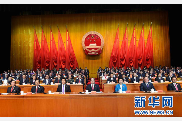 10月1日，慶祝中華人民共和國成立66周年暨新疆維吾爾自治區(qū)成立60周年大會(huì)在新疆人民會(huì)堂隆重舉行。 新華社記者 饒愛民 攝