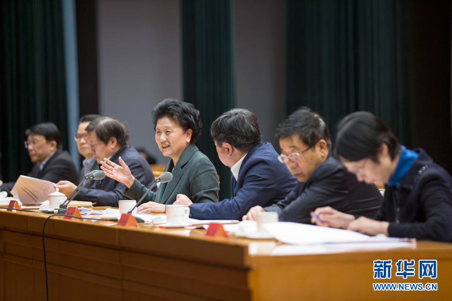 1月16日，中共中央政治局委員、國務院副總理劉延東在北京出席&ldquo;加強和改進新形勢下高校思想政治工作專題研討班&rdquo;開班式。 新華社記者崔新鈺 攝