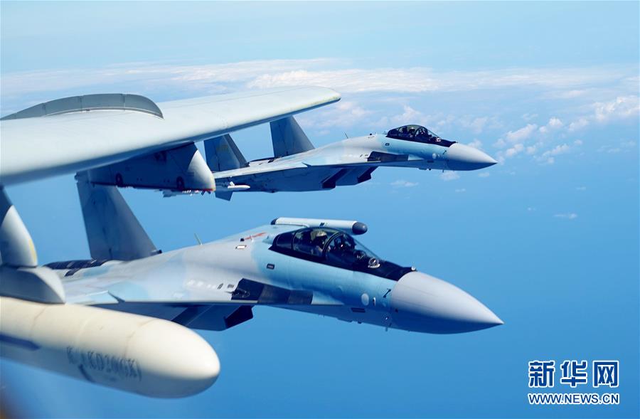 (圖文互動)(2)人民空軍多型戰(zhàn)機(jī)雙向繞飛臺島巡航