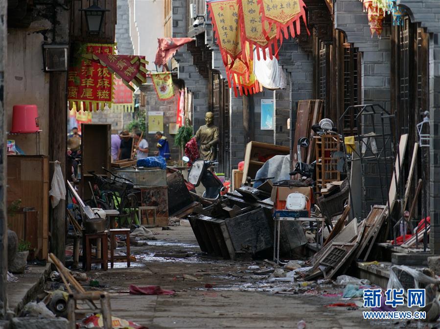 （關注&ldquo;利奇馬&rdquo;&middot;圖文互動）（2）古城洪災 八方馳援&mdash;&mdash;洪水災害下的浙江臨?，F(xiàn)場目擊