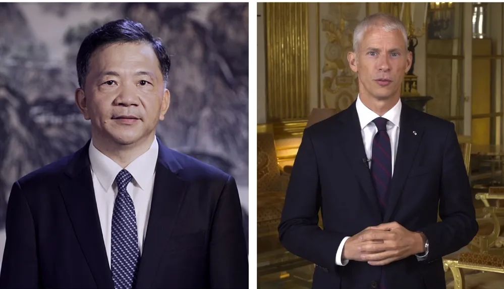 中宣部副部長，中央廣播電視總臺臺長、  總編輯慎海雄與法國文化部部長弗蘭克&middot;里斯特  共同宣布項目啟動