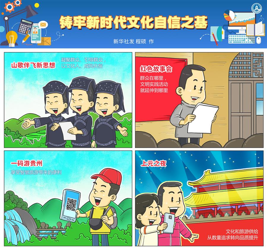 （圖表&middot;漫畫）［總書記推動(dòng)的改革身邊事&middot;文化改革篇］鑄牢新時(shí)代文化自信之基（橫版）