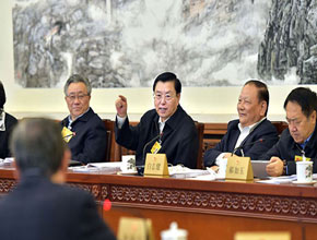 張德江參加全國(guó)人大常委會(huì)第十四次會(huì)議分組審議