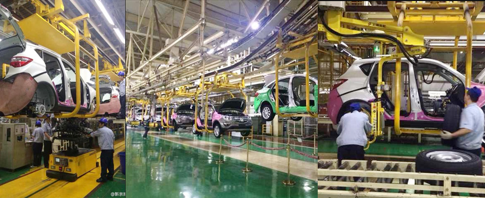 長安汽車：總裝車間下線一臺(tái)車平均用時(shí)76.5秒