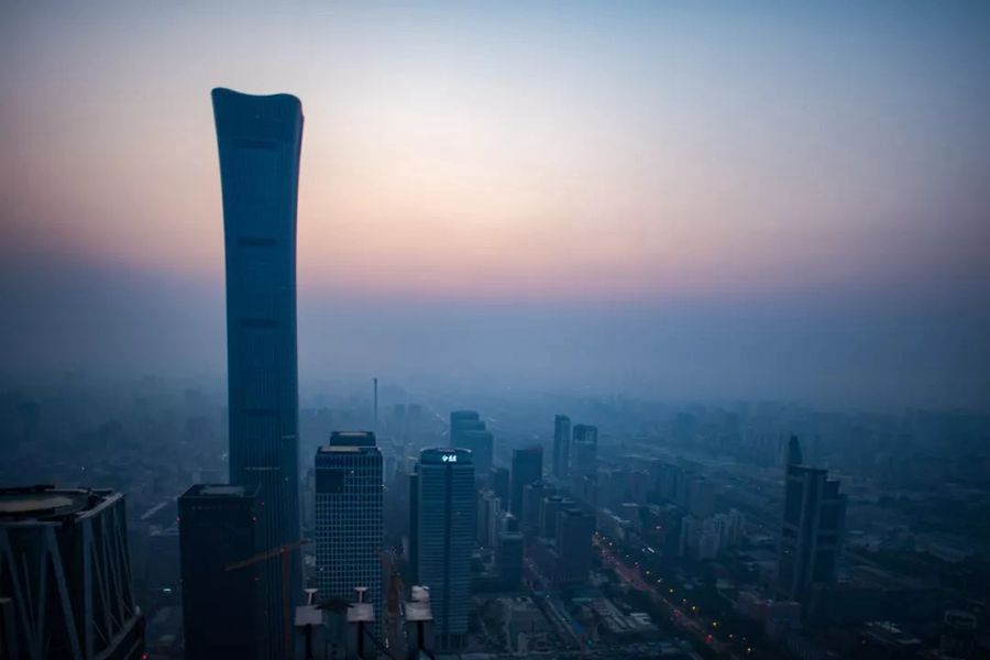 這就是今天早上的北京！