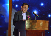 新華網(wǎng)黨組成員、副總裁汪金福致辭