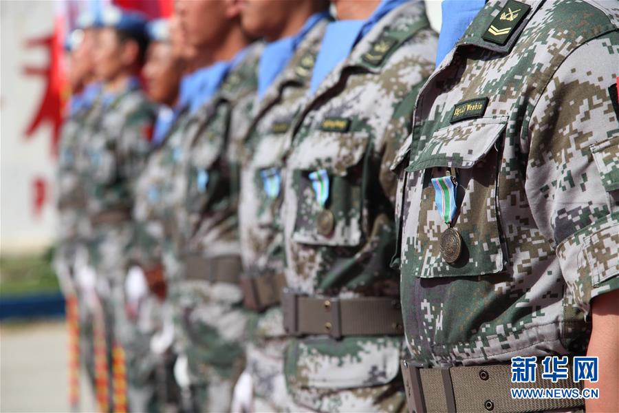 (國際·圖文互動)(3)中國赴黎維和官兵榮獲聯(lián)合國“和平榮譽(yù)勛章”