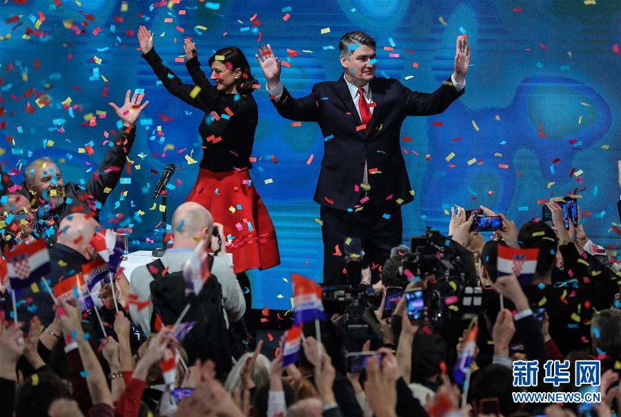 (國際)(2)克羅地亞前總理米拉諾維奇當(dāng)選新總統(tǒng)