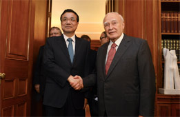 李克強:中國將希臘視為好朋友、好伙伴