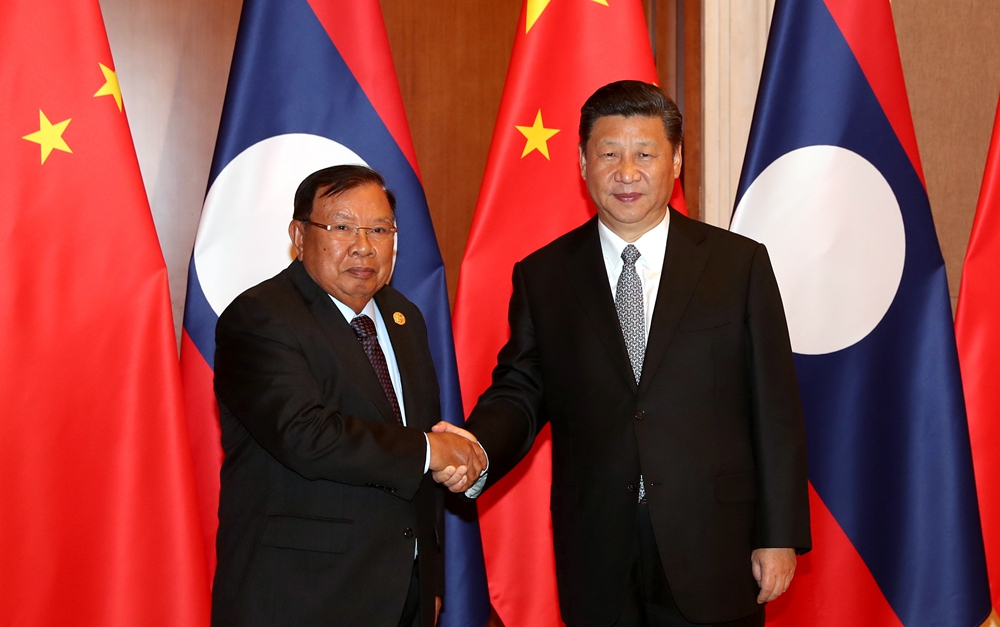 習近平同老撾人民革命黨中央總書記、國家主席本揚舉行會談