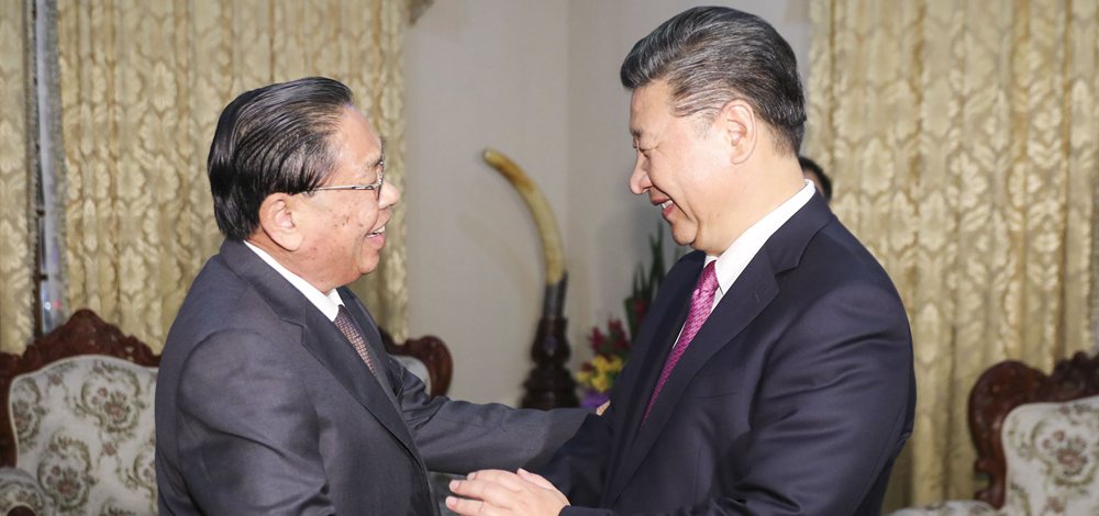 習(xí)近平會見老撾人民革命黨中央委員會前總書記、前國家主席朱馬里