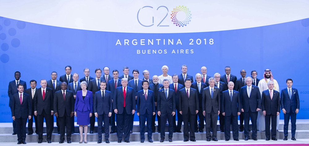 2018年11月30日：習(xí)近平出席二十國(guó)集團(tuán)領(lǐng)導(dǎo)人第十三次峰會(huì)并發(fā)表重要講話(huà)