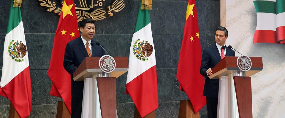 2013年6月，中墨元首共同會(huì)見記者